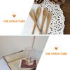 10 Pcs Bamboo Spoon Long Handle Mixing Milk Reusable Coffee Stirring Dessert Small Salt