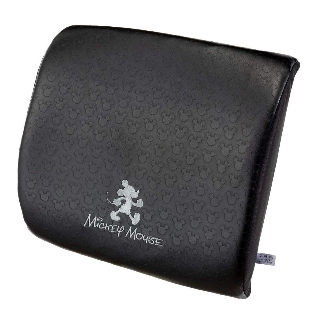 Napolex Car Memory Foam Fits Perfectly In the Lower Relieves Lower Back Pain and Disney Mickey Mouse Cushion, Back, Fatigue, Leather-Look Design,