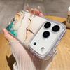 For IPhone 17 Air 16 Pro Max 15 14 13 12 Hard Acrylic Shockproof Cover Capa Luxury Marble Shell Glitter Laser Phone Case