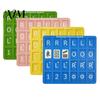 Pomůcka pro učení Mahjongu 1/4 ks 3D tištěná cvičná deska, Sólo trenér s RLO Charleston Odolná deska Průvodce a 24 slotů, Americký trénink pro