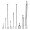 9 Piece Wobble Extension Bar Set 1/4in 3/8in 1/2in Drives Extension Bar Set with Storage Tray