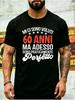 Unisex T-shirt Men'S Short Sleeve T-Shirt Black 60Th Birthday Gift Italian Text Mi Ci Sono Voluti 60 Years But I'M