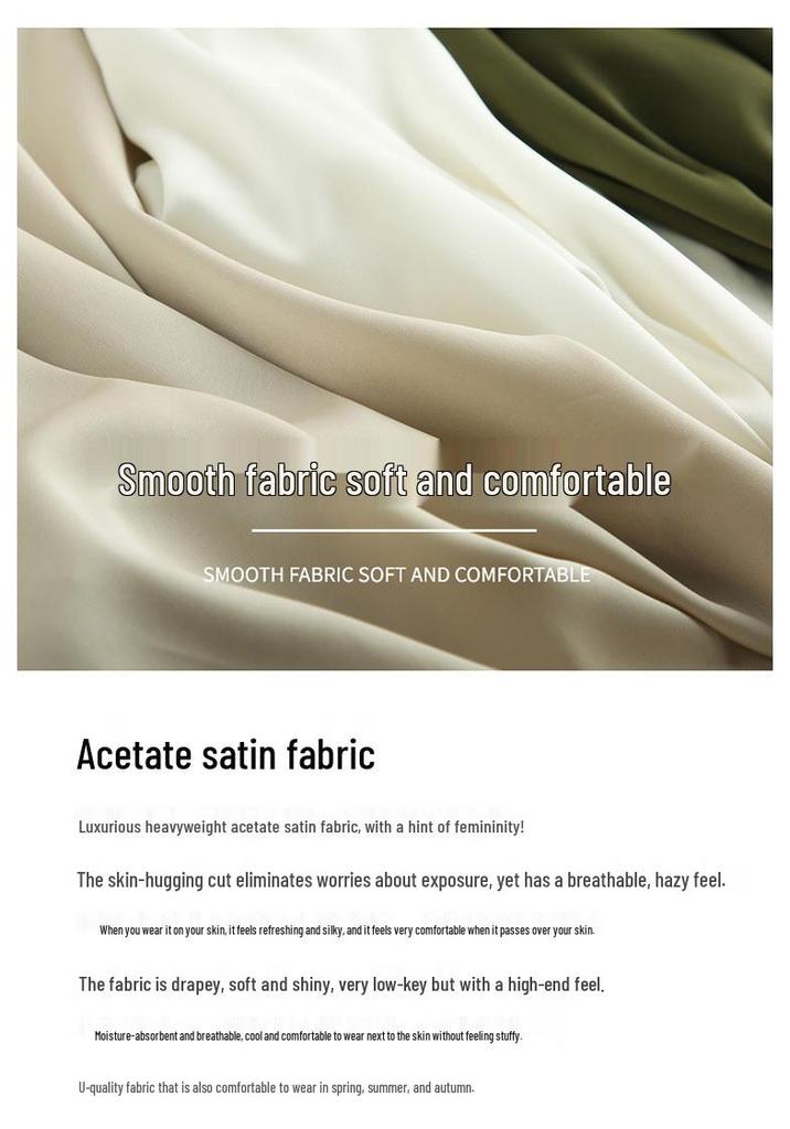 Summer V-Neck Double-Strap Imitation Silk Sleeveless Camisole