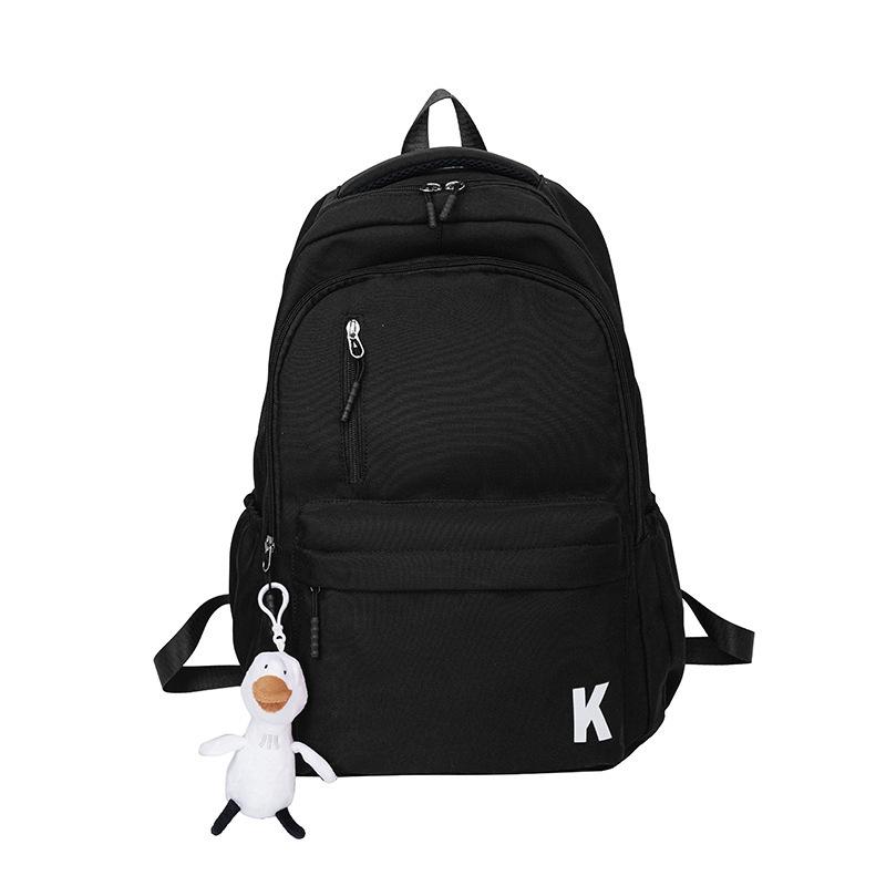Schoolbag new backpack, junior high school student backpack, large-capacity schoolbag, load-reducing spine protection, large-capacity backpack.