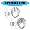 Artistic Cake Decorating Molds and Cutter with Peony/Roses Petals Stainless Steel Baking Mould Baking Tool Set