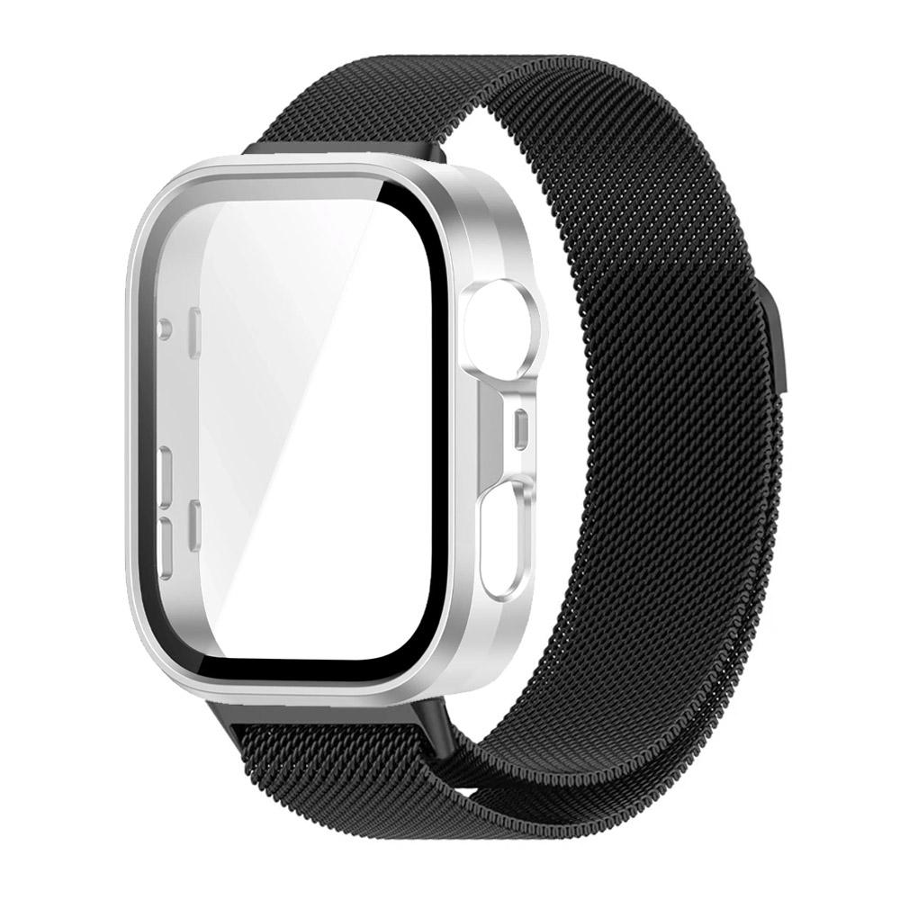PC-Gehäuse + Metall-Mailänder Armband für Huawei Watch Fit 3/4/4 Pro Displayschutz-Stoßfänger Bequemes Armband für Huawei Watch Fit 4 Pro