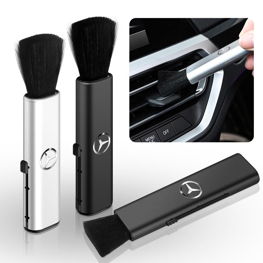 EJG4 Retractable Car Air Vent Detailing Cleaning Brush Cleaner Dust Remover For Mercedes Benz AMG A B R G S Class CLA GLB GLC GLK GLA