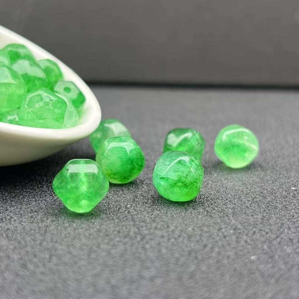 Strawberry Crystal Floating Flower Loose Beads for DIY Bracelets, Necklaces, and Jewelry Accessories.