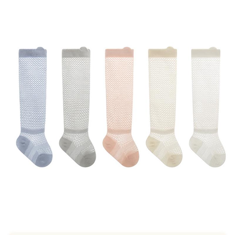 Summer Mesh Thin Baby Stockings Mosquito Baby Long Tube Socks Loose Cuff Boneless Newborn Socks Baby High Knee Socks