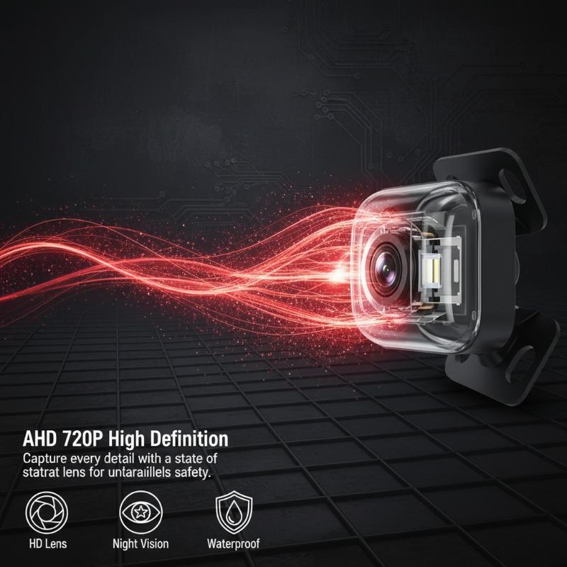 AHD Car Rear View Backup Camera 1 Set Night Vision Waterproof Parking Reverse Camera for Enhanced Driving Safety