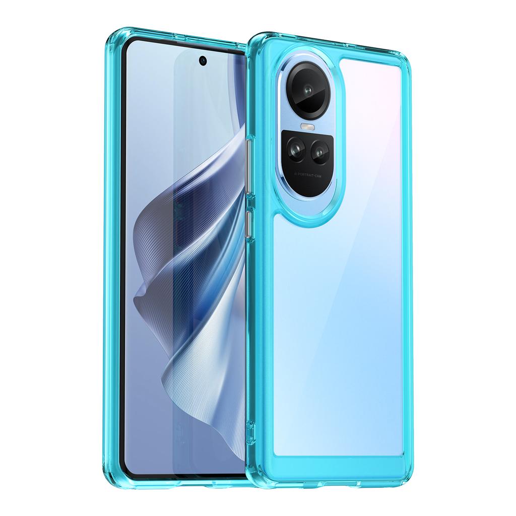 For Oppo Reno10 Pro 5G (Global)/Reno10 5G (Global) TPU+Acrylic Hybrid Case Drop-proof Mobile Phone Back Protector Cover