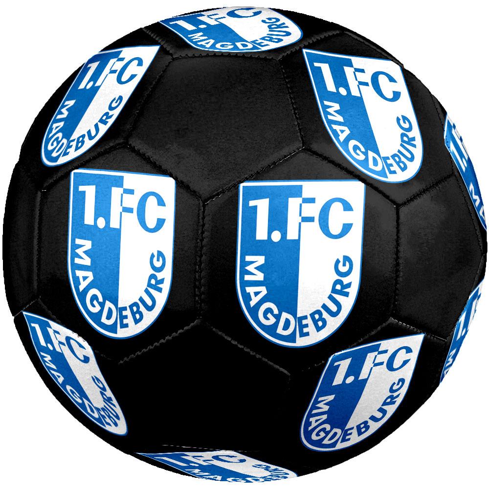 Pallone da Calcio 1.FC Magdeburg Taglia 5, Cucito a Macchina in PVC, Resistente e ad Alto Rimbalzo, Adatto a Tutte le Età, Merchandising per tifosi, Partite e Uso all'Aperto.