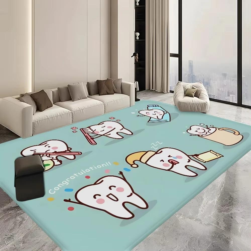 Dental Clinic Welcomes Doormat Anti Slip Rug Hospital Area Decorative Mat Teething Period Babies To Learn Teeth Bedroom Carpets