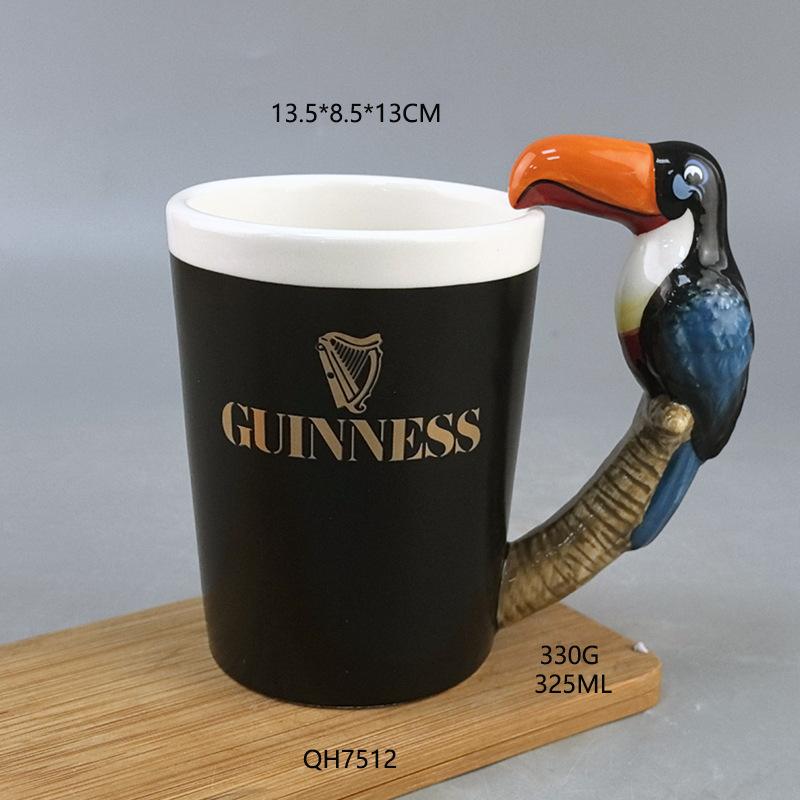 

3D Кружка с животными, Креативная и милая мультяшная керамическая чашка, Чашка для молока и кофе, Простая персонализированная чашка для воды 301-400ml