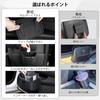 MAZERO Trash Car Trash PU Leather ABS Inner Easy Fits Passenger Door Seat Universal Car Interior Storage Small Item Black One-Handed Can Can, &