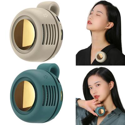 Outdoor Bladeless Fan USB-C Rechargeable Electric Desktop Fan 360°Adjustable Strong Wind Bladeless Fan for Outdoor Sports