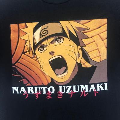 Naruto Shippuden Graphic Print Anime Manga Short Sleeve T-Shirt Size S Unisex T-Shirt