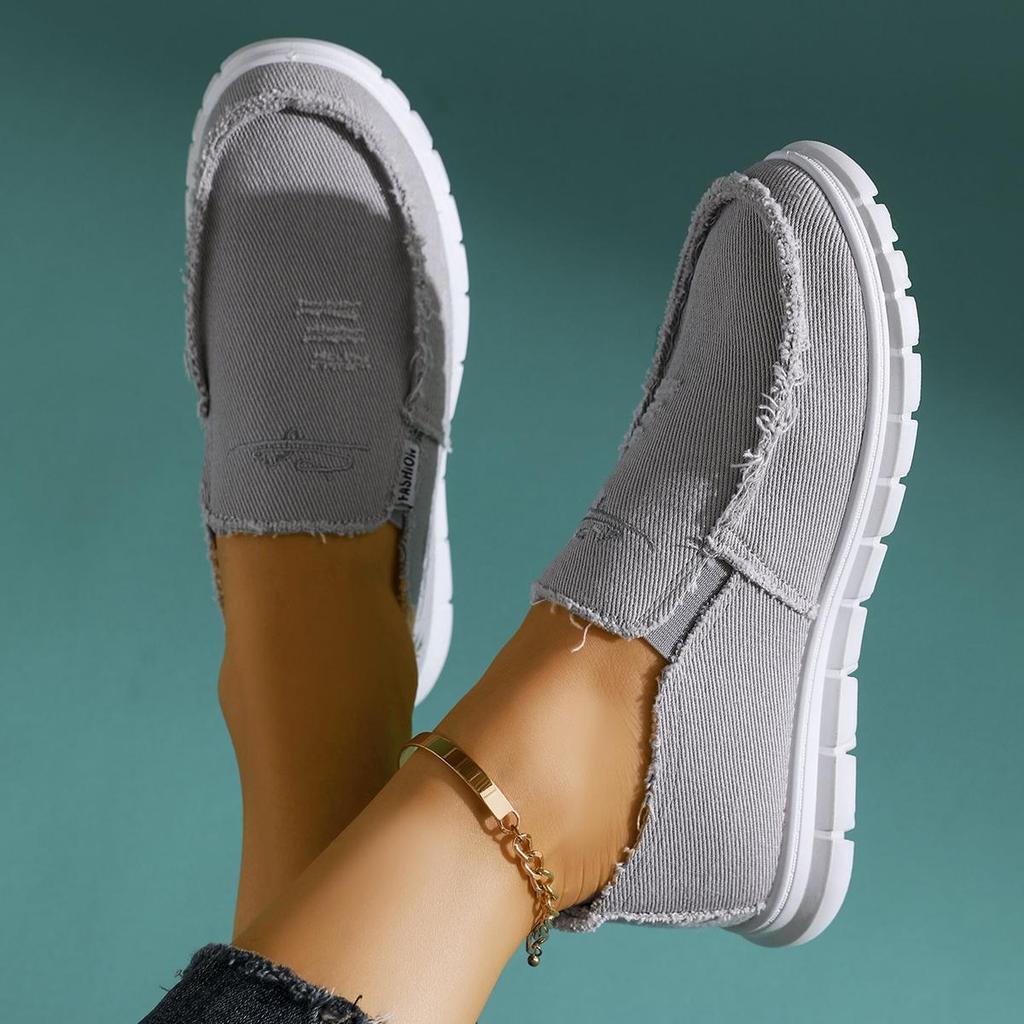 With Sneakers Lowtop Casual Womens Washed Canvas Daisy Design