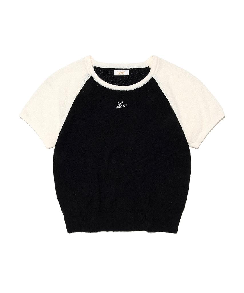 LEE Women'S Raglan Color Block Knit Black