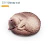 PVC Simulation Cat Model Sleepy Stretching Cat Devon Curly Cat Cat Action Figures Lifelike Realistic Pet Figurines Kids Doll Toy