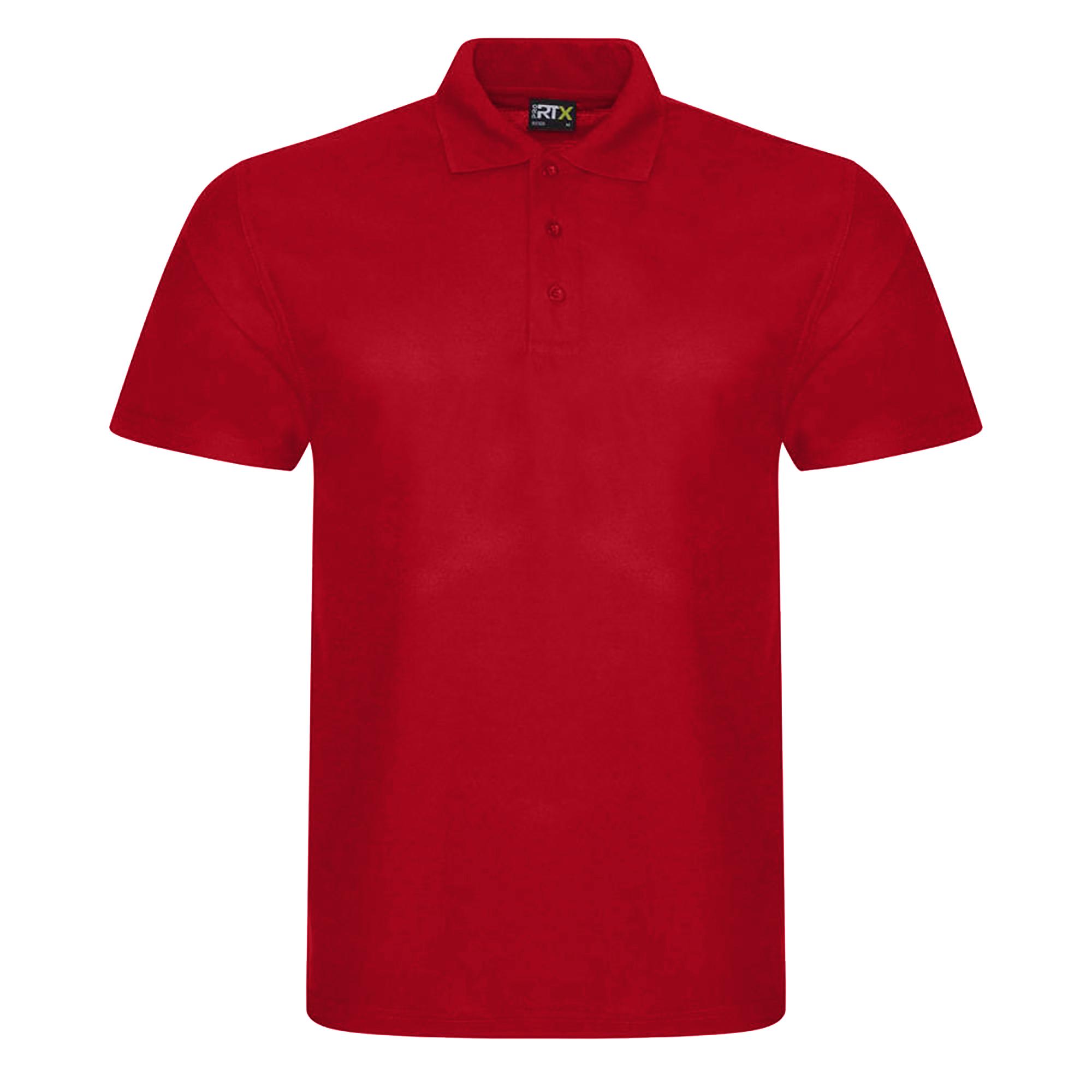 PRORTX PRO RTX Pro Pique-poloshirt voor heren 4XL rood