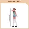 1/64 Scale Girl Model Tiny People Diorama Scenery Role Play Mini Female Figure for Train