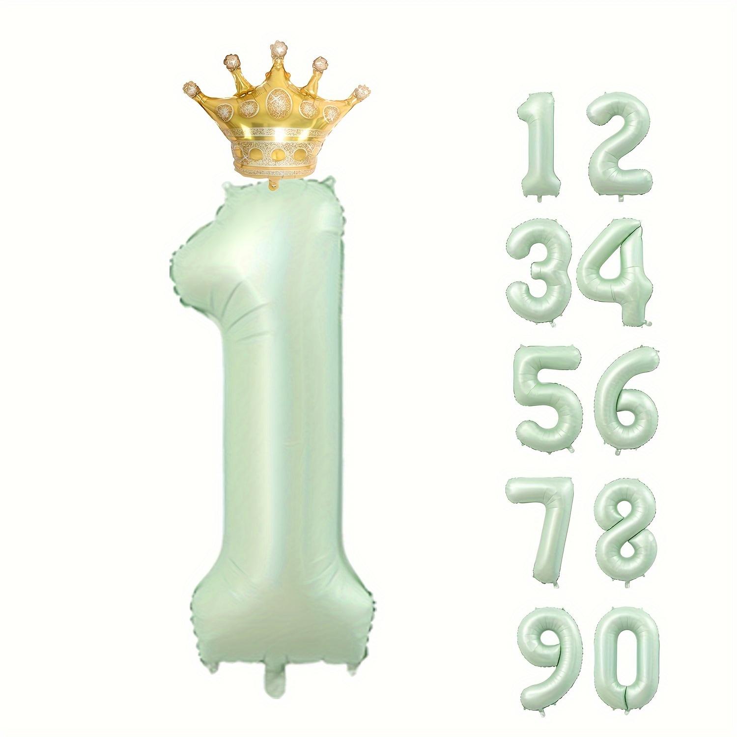 

Набір цифрових повітряних кульок оливково-зеленого кольору у формі корони 40 дюймів - підходить для святкування Нового року, дня народження та річниці 1