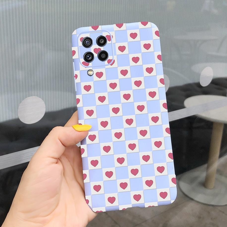 For Samsung M32 Case Silicon Back Cover Flower Phone Case For Samsung Galaxy M32 M12 M42 M52 A12 A22 A32 A42 A52 A72 5G Soft Bag