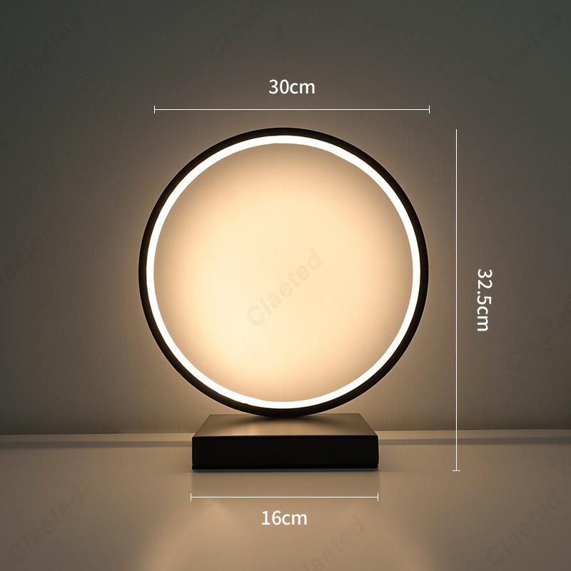 Creative and Minimalist LED Storage Ring Table Lamp Dormitory Desk Bedroom Headboard Decoration Atmosphere Small Night Light
