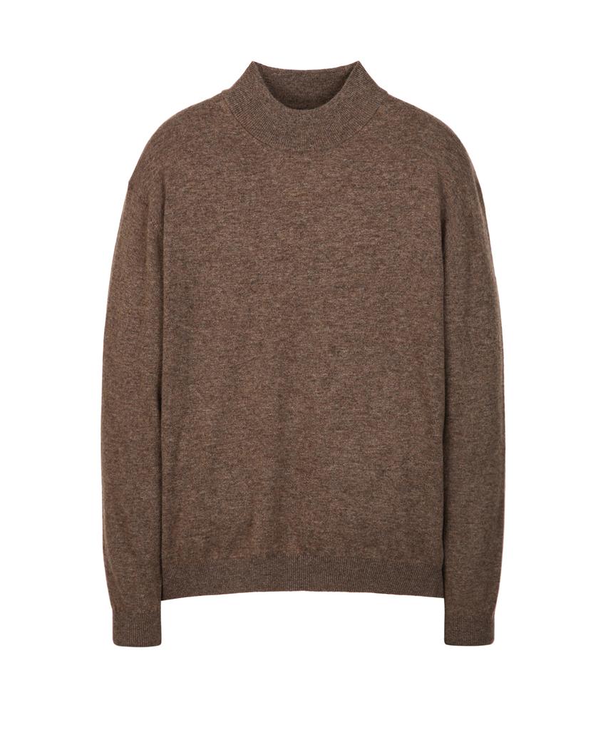 IL CORSO Cashmere Mock Neck Knit Brown Iesw5F502W2