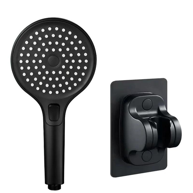 New Round Booster Shower Head Three-speed Large Panel Handheld Shower Head Home Bath Shower Set
