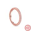 925 Sterling Silver Rings for Women Original Infinity Love Heart Engagement Wedding Ring Rose Gold Zircon Luxury Jewelry Gift