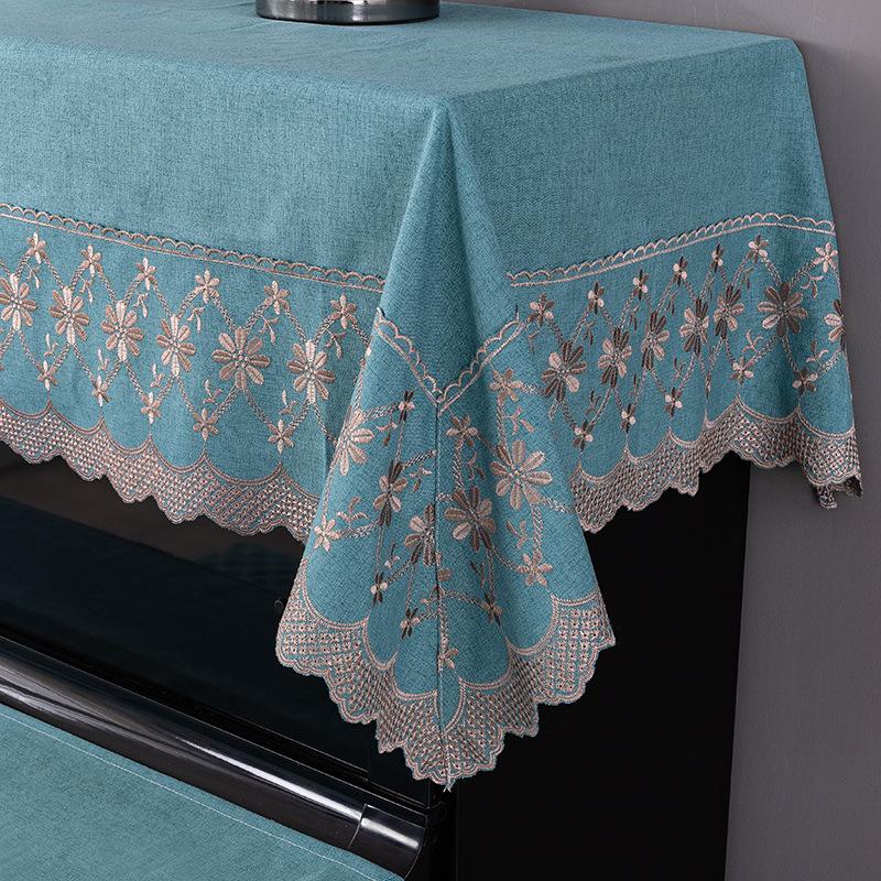 Modern Minimalist Nordic Style Dust Cover Fabric Upright Piano Cover Cloths Half Covered Piano Key Protective Cloth Home Decorat Bench with Skirt Edge