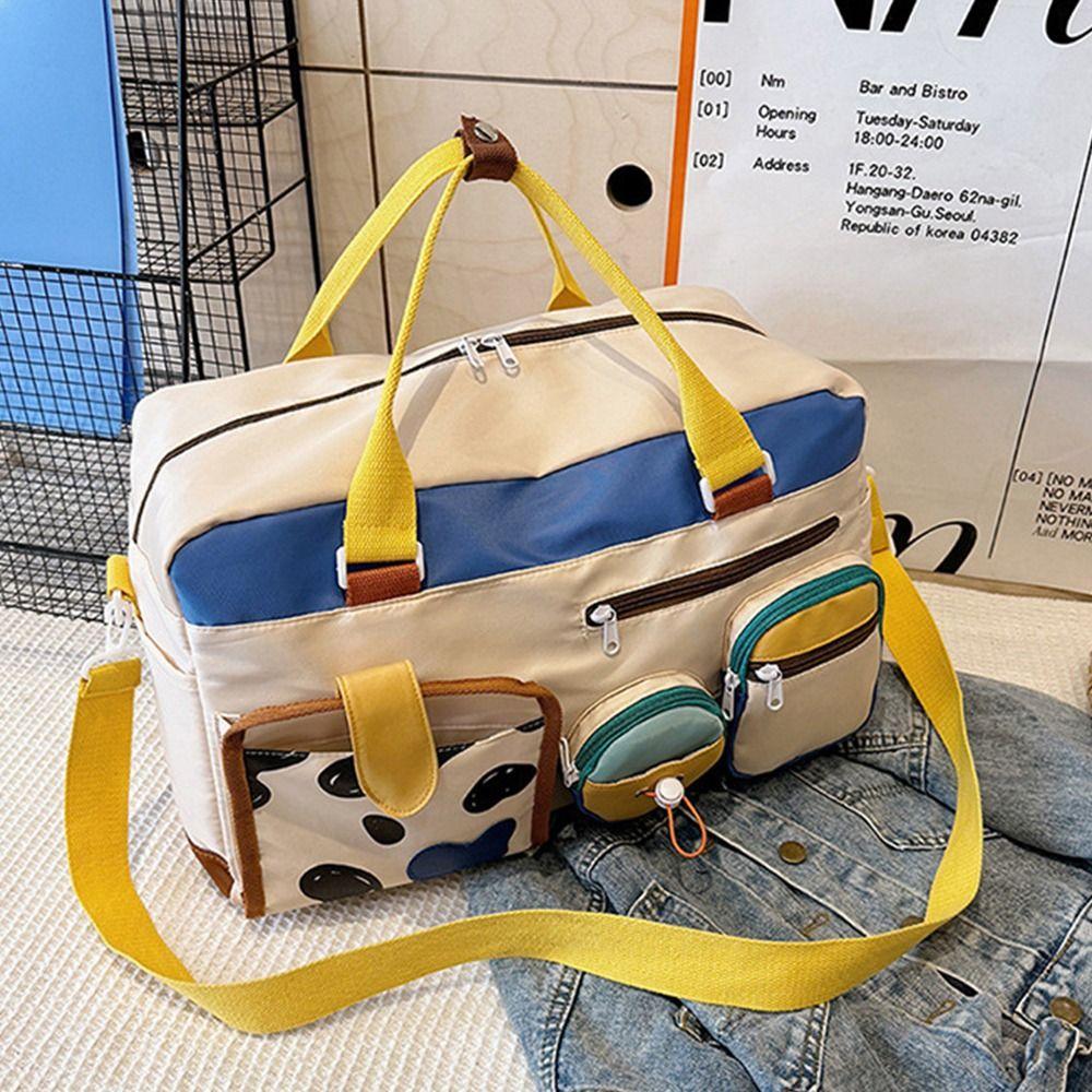 

Kawaii Women s Fitness Handbag Portable Gym Shoulder Bag Travel Duffel Bag Sports Accessories рожевий