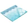 Kitchen Multifunctional Decorative Tempered Glass Board Chevron Pattern 60X52 Cm