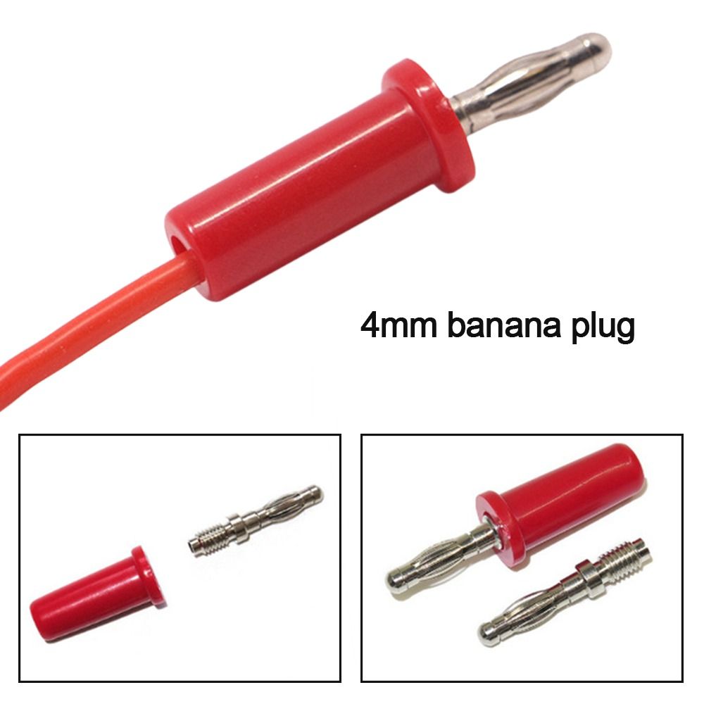Pure Copper Banana Plug Connector 4MM Speaker Cable Pin Connector  Insulated Safety