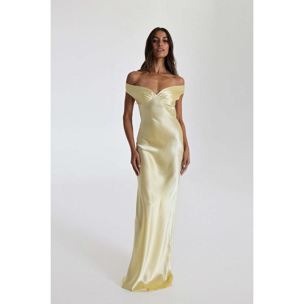 Women's Off Shoulder Satin Mermaid Evening Dress, Elegant Long Formal Gown for Party Prom, European American Style