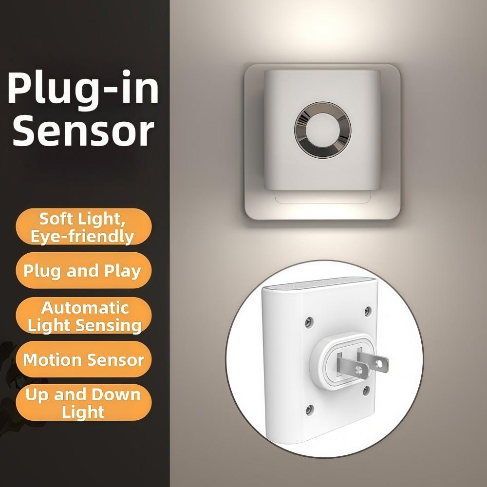 

EU US Plug Motion Sensor Light LED Cabinet Decorative Light For Bedroom Staircase Hallway Lighting Plug type-US