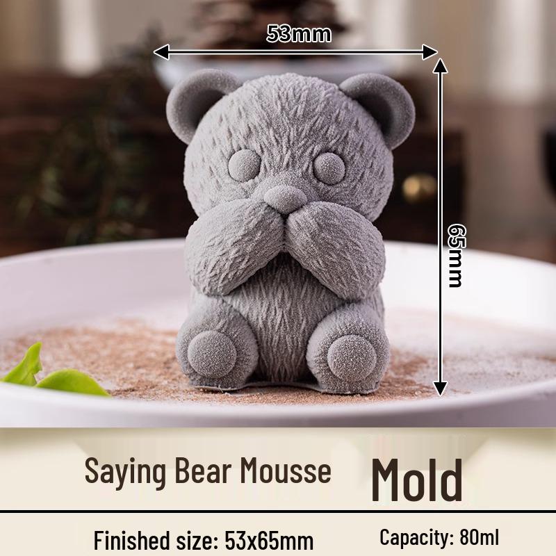 In-Stock Silicone Sheep Mousse Mold - 3D Cartoon, Food-Grade, Cute & Creative Design
