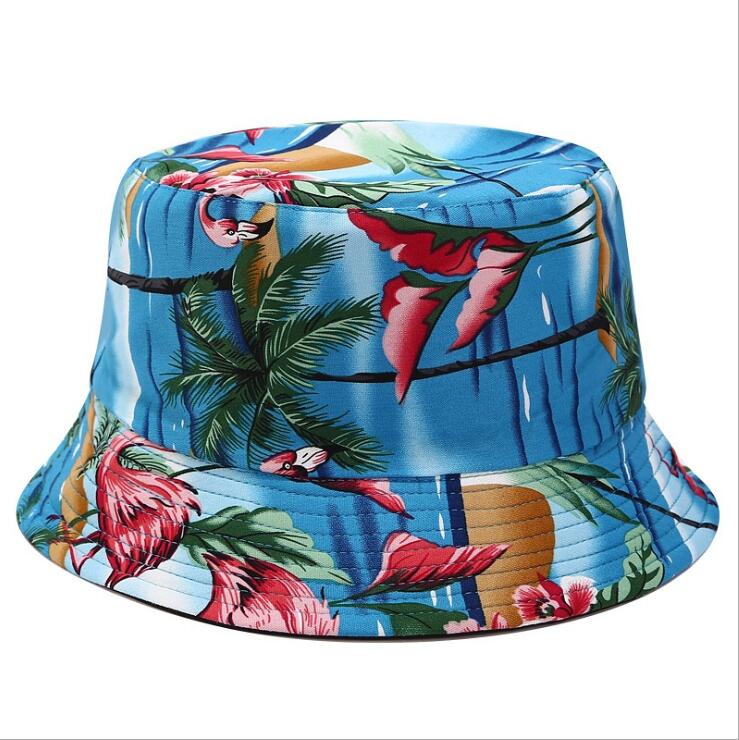 Cheap Price High Quality Summer Sunshade Printing Bucket Hat Face Mask Set