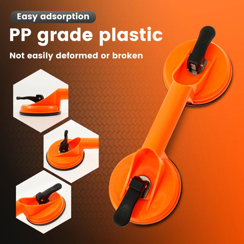 2Pcs New Glass Lifting Suction Cups Heavy Duty Vacuum ABS Handle Holder for Lift Floor Tile Auto Car Windshield Repair Hand Tool