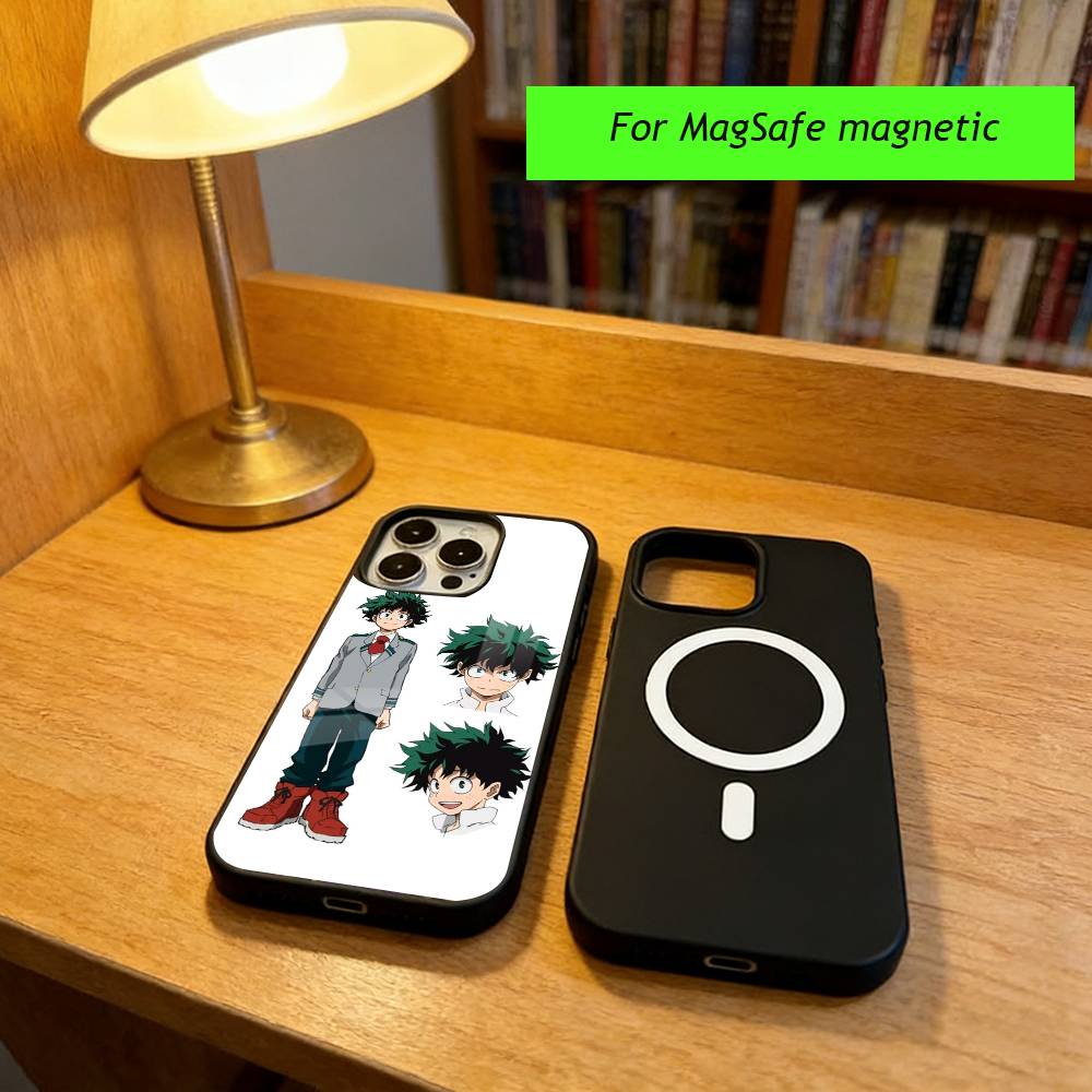 Anime M-My Hero Academia D-Deku Phone Case For iPhone17,16,15,14,13,12,11 Plus,Pro Magnetic with Magsafe Wireless Charging