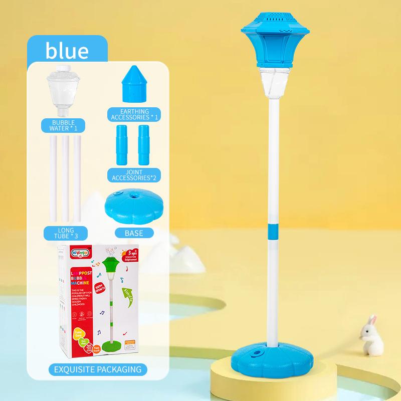 Street Light Bubble Machine Fully Automatic Stand Up Rechargeable Bubble With Light Birthday Wedding Party Bubble Machine