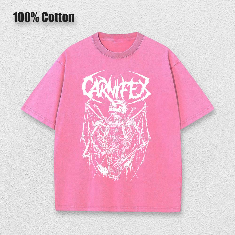 Summer Goth Acid TShirt Men Aesthetic Loose Unisex Tshirt Punk Dark Grunge Streetwear Gothic Top Harajuku Cotton Men's Clothing