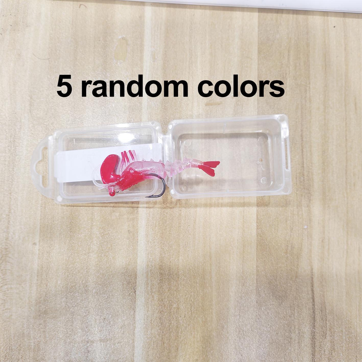 

1-5 шт. Приманка Многосекционная Свинцовая Головка Креветка Прыгающая Креветка Пресноводная Рыбалка Все Слои Имитация Светящаяся Мягкая Креветка Искусственная Приманка 1PCS