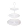 Metal Rod Fruit Plate Dessert Stand with Multiple Layers Detachable Afternoon Tea Stands 3 Tiers Cake Display Racks