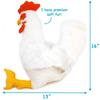 VIAHART Tiger Tale Toys Realistic Chicken Plush Large Pet Phasianidae Japanese Toy, 40cm, Bird, Chicken, [Official Product]