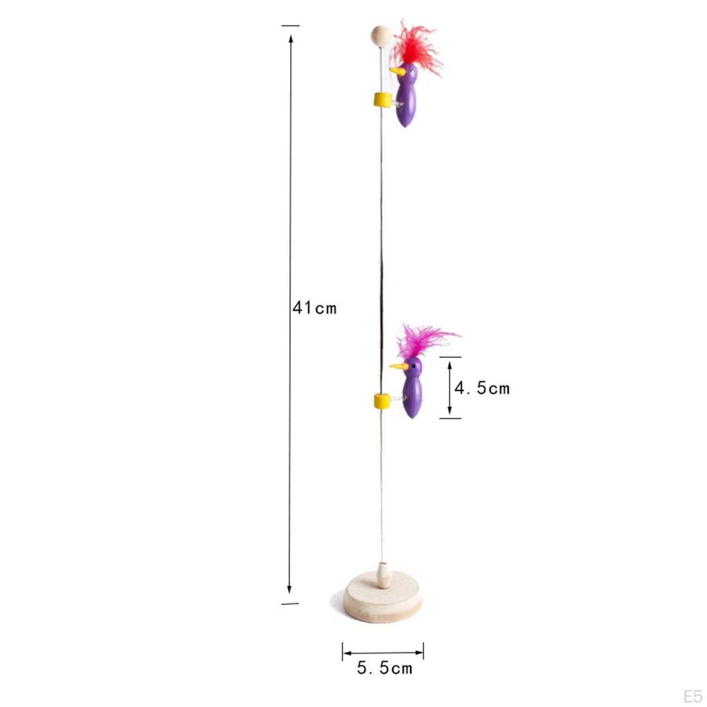 Bird Pole Toy with Sliding Mechanism, Interactive Pecking Action for Kids