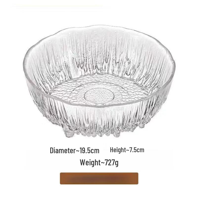 Abay Glacier Glass Fruit Plate