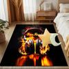 1PC Custom Name Music Fire Theme Floor Mat Ideal for Living Room, Game Rooms, Office, Bedroom Floor Mat Design